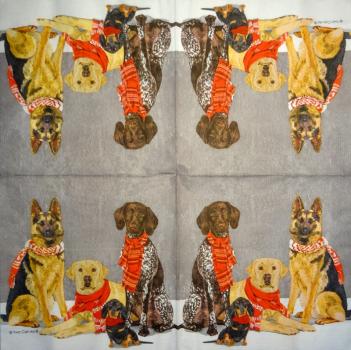 HUN-778 Dogs - 3-ply - ppd - Two Can Art